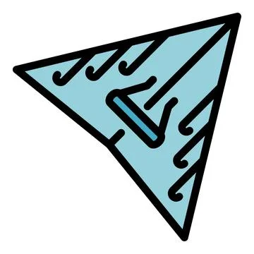 Adventure gliding icon vector flat 库存插图