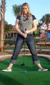 Adventure golf Stock Photos