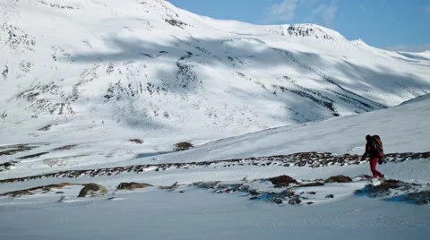 Adventure man hiking Video stock 53086050