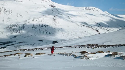 Adventure man hiking Stock Footage 53086055