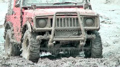 Adventure race  in the mud Stock Footage 36678244