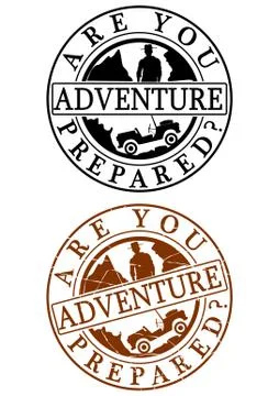 Adventure rubber stamp Stock Illustration