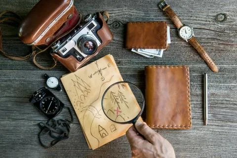 Adventure seeker set Stock Photos