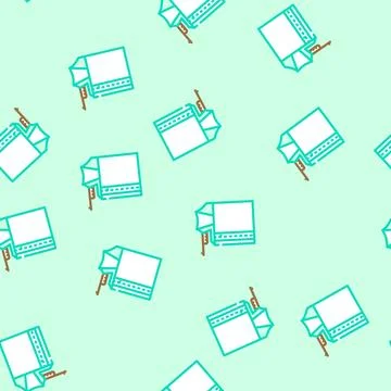 Adventure tent vacation vector seamless pattern Stock Illustration