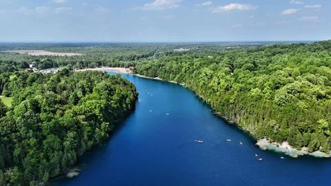 Adventure Through - Green Lakes State Park - Syracuse, NY Foto stock