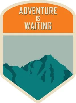 Adventure is waiting Stock Illustration