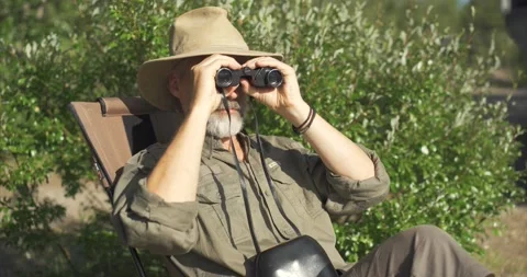 Adventurer binoculars Stock Footage 172546071