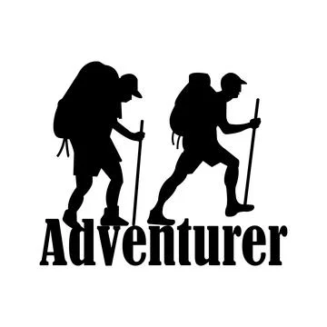 Adventurer icon design Stock Illustration