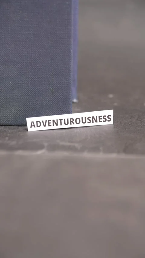 Adventurousness Concept Word Representing Exploration Courage Vidéo 338344290