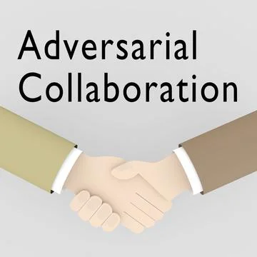 Adversarial Collaboration concept Stock Illustration