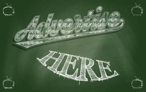 Advertise here Stock Illustration