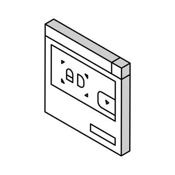 Advertisement block technology isometric icon vector illustration Stock-Illustration