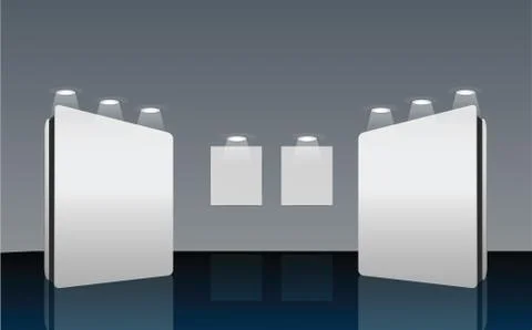 Advertisement blocks Stock Illustration