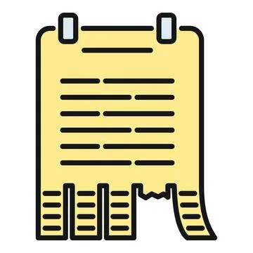 Advertisement flyer offering information with tear off tabs Stock Illustration
