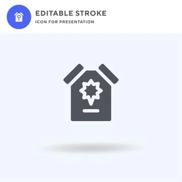 Advertisement icon vector, filled flat sign, solid pictogram isolated on whit Illustrazione stock