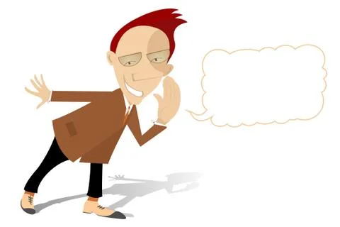 Advertisement man Stock Illustration