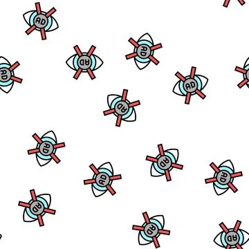 Advertisement no vision vector seamless pattern イラスト素材