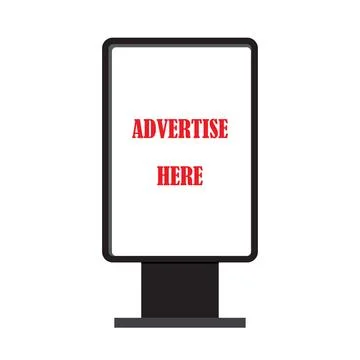 Advertisement panel Stock Illustration