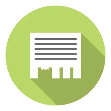 Advertisement Paper Sheet Flat Icon Stock Illustration