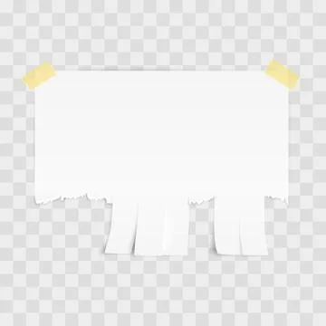 Advertisement paper template with copy space for text. Tear-off paper templat Stock Illustration