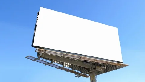 Advertisement Space Blank Billboard Background Mockup Outdoor Ad Video stock 88828290
