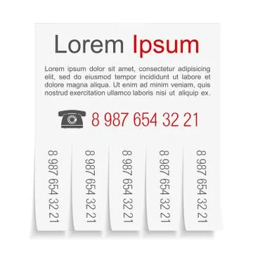 Advertisement Template Stock Illustration