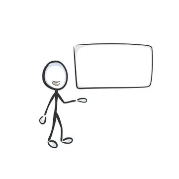 Advertisement template. Showing white board. Vector simple presentation blank Stock Illustration