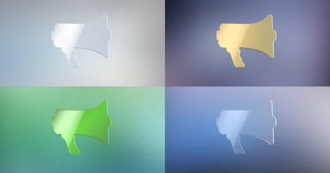 Advertising 3d Icon Stock Footage 66780563