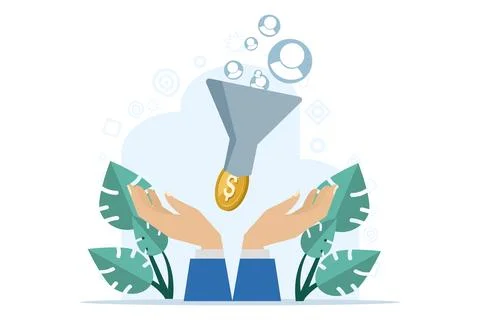 Advertising analysis concept Illustration