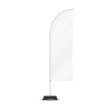 Advertising Banner Shield Mock Up Stock Illustration