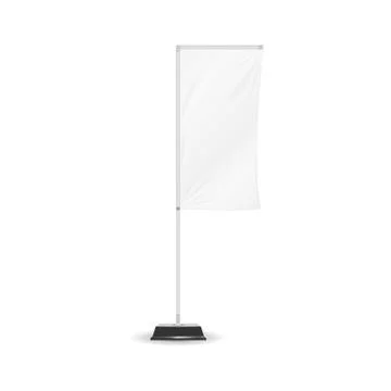 Advertising Banner Shield Mock Up Stock Illustration