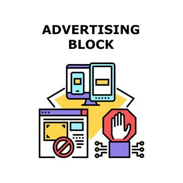 Advertising Block icon vector illustration Stock Illustration