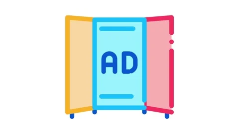 Advertising booklet Icon Animation Stock Footage 145281455