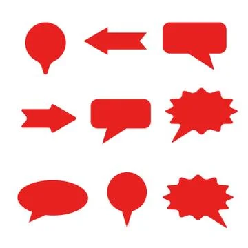 Advertising bubbles shapes Stock Illustration