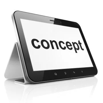 Advertising concept: Concept on tablet pc computer Illustrazione stock