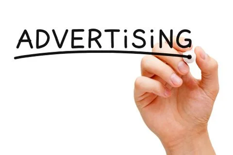 Advertising concept Stockfoto's