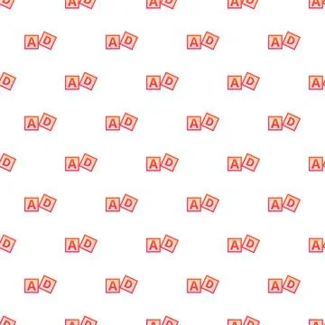 Advertising concept seamless pattern with abstract blocks イラスト素材