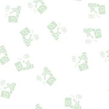 Advertising consumer glyph seamless pattern 스톡 일러스트