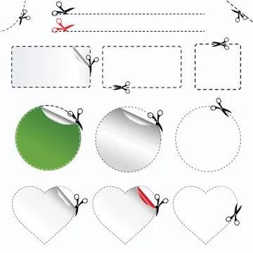 Advertising coupons Stock Illustration