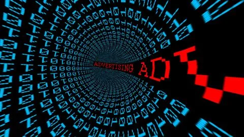 Advertising data tunnel 스톡 일러스트