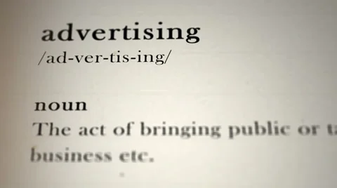 Advertising Definition 動画素材 55378302