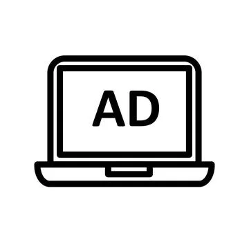 Advertising icon template Stock Illustration