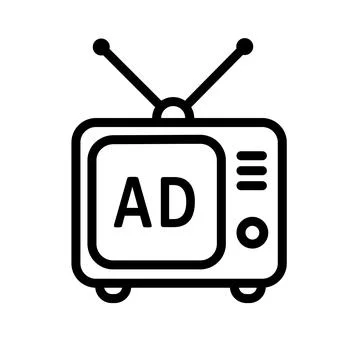 Advertising icon template Stock Illustration