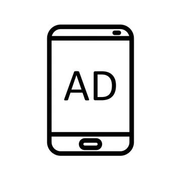 Advertising icon template Stock Illustration