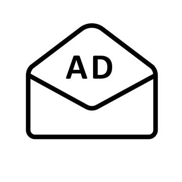 Advertising icon template Stock Illustration
