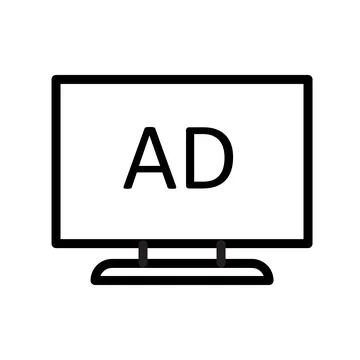 Advertising icon template Stock Illustration