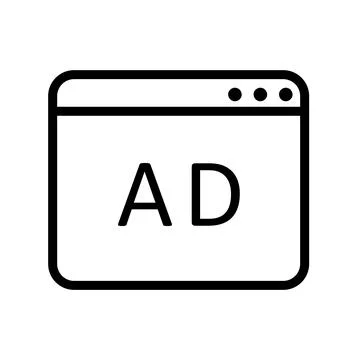 Advertising icon template Stock Illustration
