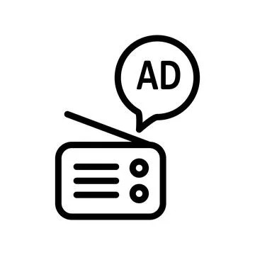 Advertising icon template Stock Illustration
