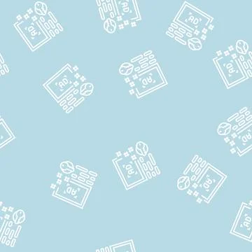 Advertising keys line seamless pattern Stock Illustration