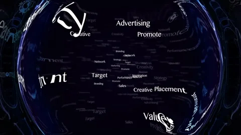 ADVERTISING Keywords Animation, Background, Loop Stock Footage 316754210